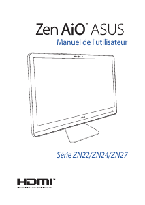 Mode d’emploi Asus ZN270 Zen AiO 27 Ordinateur de bureau