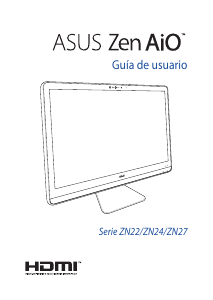 Manual de uso Asus ZN270 Zen AiO 27 Computadora de escritorio