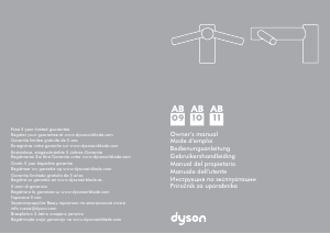 Руководство Dyson AB10 Airblade Tap Сушилка для рук