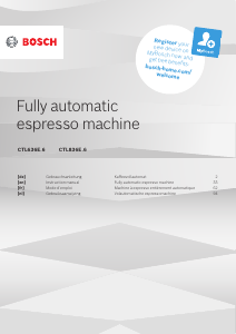 Mode d’emploi Bosch CTL836EC6 Machine à expresso