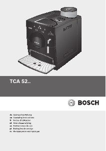 Manual Bosch TCA5201 Máquina de café expresso