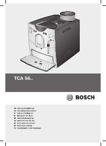 Руководство Bosch TCA5608 Эспрессо-машина
