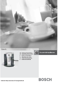Bedienungsanleitung Bosch TCA6701 Espressomaschine