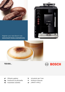 Manuale Bosch TES50129RW Macchina per espresso