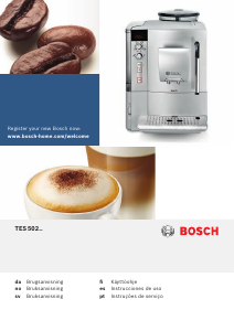 Manual Bosch TES50221RW Máquina de café expresso