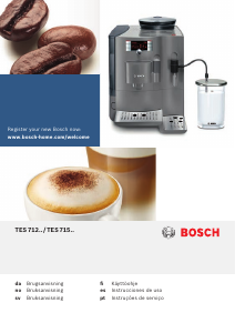 Manual Bosch TES71221RW Máquina de café expresso