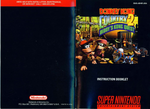 Manual Nintendo SNES Donkey Kong Country 2 - Diddys Kong Quest