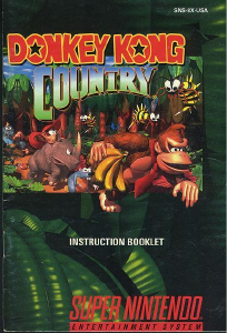 Manual Nintendo SNES Donkey Kong Country