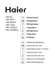 Manual Haier HR-135AR/A Refrigerator