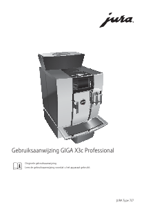 Handleiding Jura GIGA X3c Professional Koffiezetapparaat