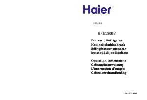 Mode d’emploi Haier HR-165 Réfrigérateur