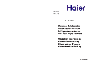 Manual Haier HR-245 Refrigerator