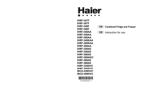 Manual Haier HRF-348AE Refrigerator