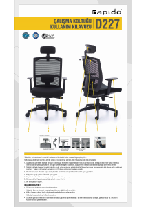 Kullanım kılavuzu Rapido D227 Ofis sandalyesi