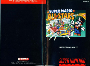 Manual Nintendo SNES Super Mario All-Stars