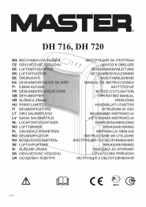 Manuál Master DH 720 Vysoušeč