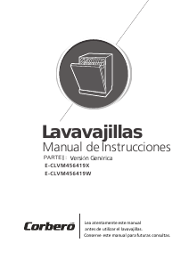 Manual de uso Corberó E-CLVM456419X Lavavajillas