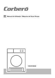 Manual Corberó CSCEV 8008 Máquina de secar roupa