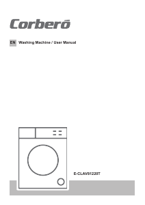 Manual Corberó E-CLAV81220T Washing Machine