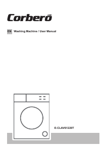 Manual Corberó E-CLAV61220T Washing Machine