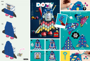 Instrukcja Lego set 41936 DOTS Pojemnik na długopisy