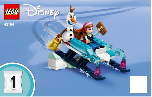 Kullanım kılavuzu Lego set 43194 Disney Princess Anna ve Elsanın Karlar Ülkesi Harikalar Diyarı