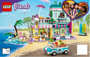 Manuál Lego set 41693 Friends Surfařský dům na pláži