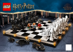 Vadovas Lego set 76392 Harry Potter Hogvartso burtininko šachmatai