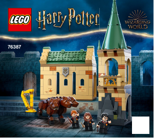 Bruksanvisning Lego set 76387 Harry Potter Hogwarts Mötet med Fluffy
