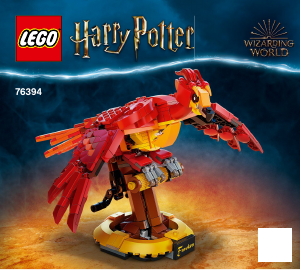 Käyttöohje Lego set 76394 Harry Potter Fawkes, Dumbledoren feenikslintu