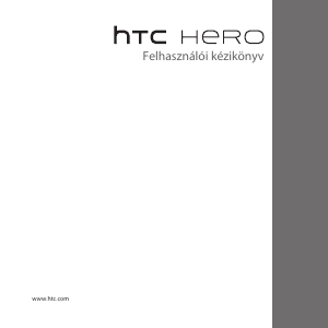 Használati útmutató HTC Hero Mobiltelefon