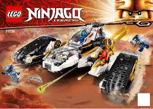 Bruksanvisning Lego set 71739 Ninjago Ultrasonisk angrepskjøretøy