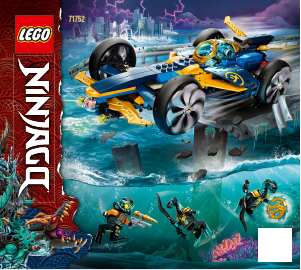 Manual de uso Lego set 71752 Ninjago Submarino Anfibio Ninja