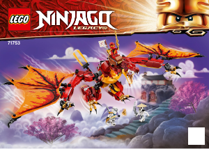 Manuale Lego set 71753 Ninjago L'attacco del Dragone del fuoco