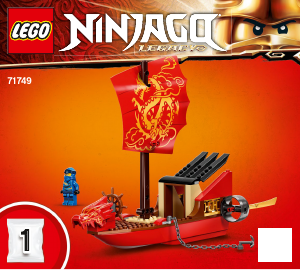 Brugsanvisning Lego set 71749 Ninjago Skæbnebådens sidste rejse