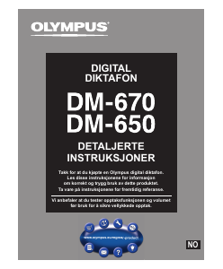 Bruksanvisning Olympus DM-650 Lydopptaker