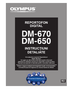 Manual Olympus DM-650 Reportofon