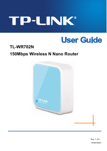 Handleiding TP-Link TL-WR702N Router