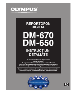 Manual Olympus DM-670 Reportofon