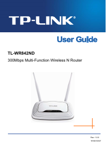 Manual TP-Link TL-WR842ND Router