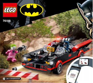 Handleiding Lego set 76188 Super Heroes Batman klassieke tv-serie Batmobile