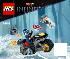 Käyttöohje Lego set 76189 Super Heroes Captain American ja Hydran yhteenotto