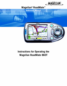 Manual Magellan RoadMate 860T Car Navigation