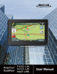 Manual Magellan RoadMate 9400-LM Car Navigation