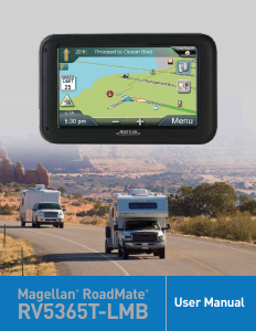 Manual Magellan RoadMate RV5375T-LMB Car Navigation