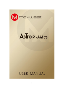 Handleiding Maxwest Astro Phablet 7S Mobiele telefoon