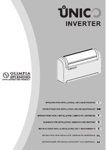 Bruksanvisning Olimpia Splendid Unico Inverter 12 HP Luftkonditionering