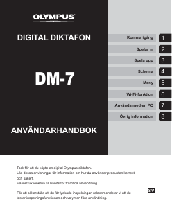Bruksanvisning Olympus DM-7 Diktafon