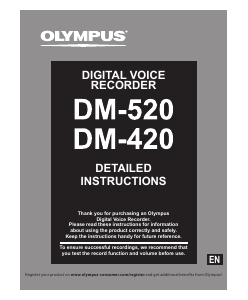 Handleiding Olympus DM-520 Audiorecorder