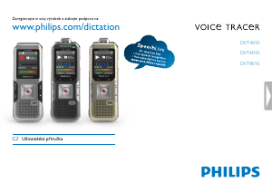 Manuál Philips DVT8010 Voice Tracer Audiozáznamník
